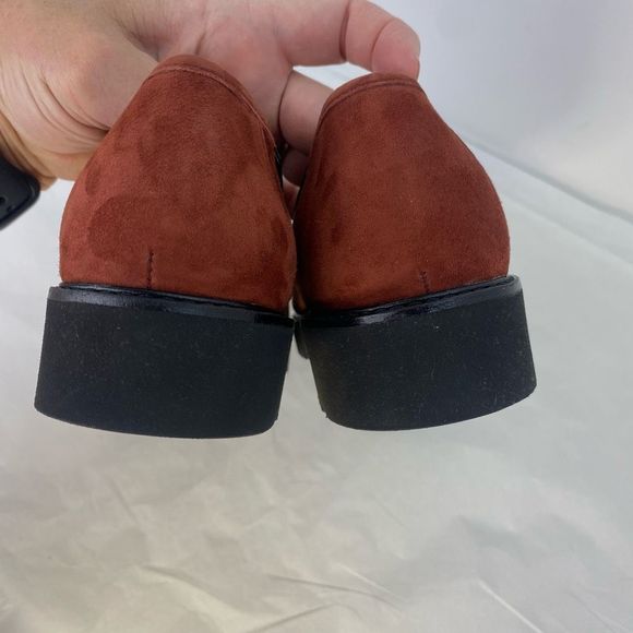 NWOT Mephisto Women's Salka Loafer Suede Rust Supportive Comfort Oxfords - Picture 5 of 14